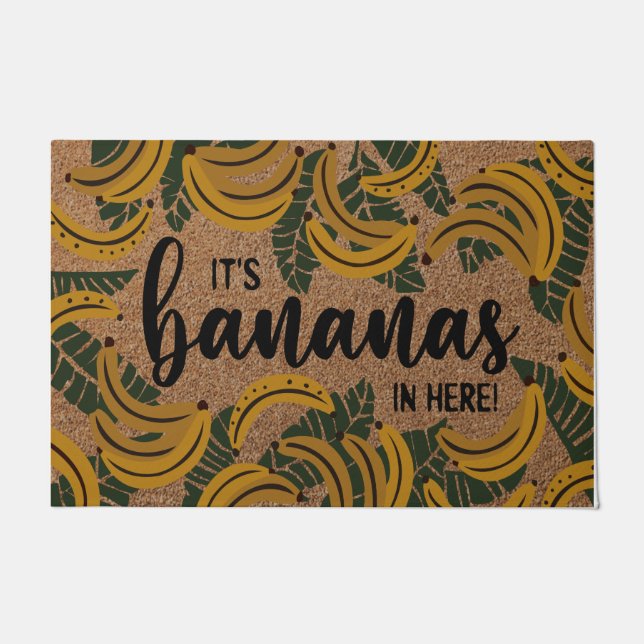 It's Bananas I'm Here Doormat, Funny Bananas Rug Deurmat (Voorkant)