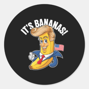 It's Bananas (voor Scale) Starship Funny Meme Humo Ronde Sticker