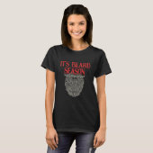 Its Beard Season Sarcastic Dad Jokes Sarcasm Punch T-shirt (Voorkant volledig)