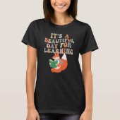 It's Beautiful Day For Learning Retro Teacher 14 T-shirt (Voorkant)