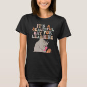 It's Beautiful Day For Learning Retro Teacher 15 T-shirt (Voorkant)