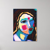 It's Been a Long Day Abstract Digital Painting Canvas Afdruk (Voorkant)