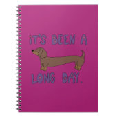 IT'S BEEN A LONG DAY DACHSHUND NOTEBOOK NOTITIEBOEK (Voorkant)