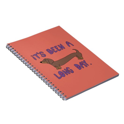 IT'S BEEN A LONG DAY DACHSHUND NOTEBOOK NOTITIEBOEK (Rechterzijde)