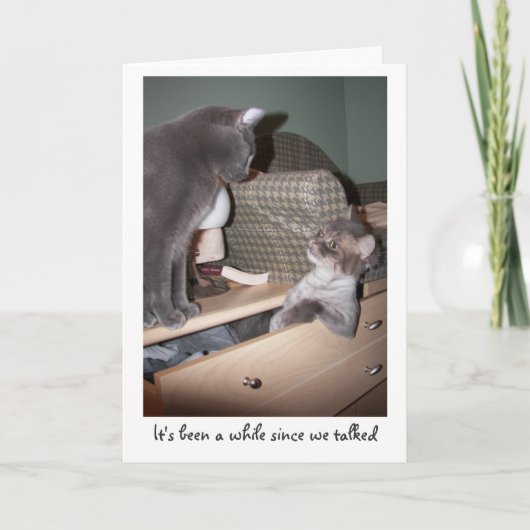 It's been a while since we talked kaart (Voorkant)