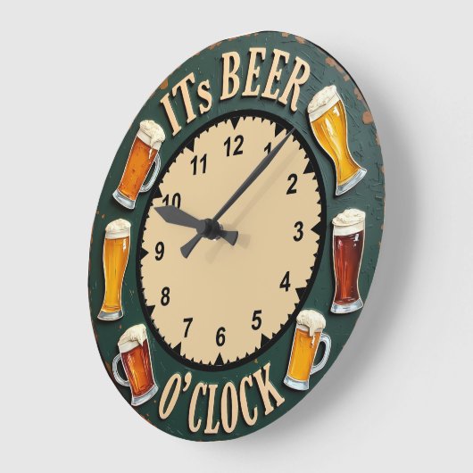 Its Beer O'clock Fun Pint Mug Grote Klok (Hoek)