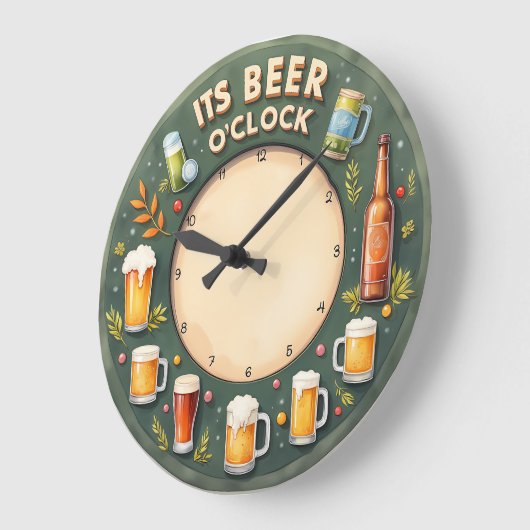 It's Beer O'clock Fun Wall Grote Klok (Hoek)
