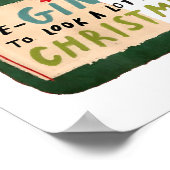 It's Beginning To Look A Lot Like Tails Funny Chri Poster (Hoek)