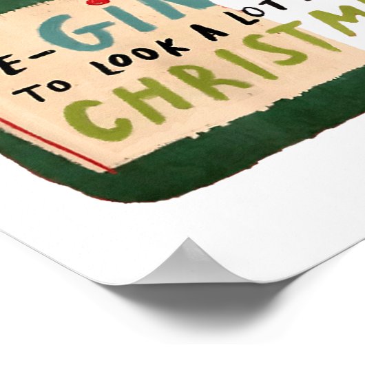 It's Beginning To Look A Lot Like Tails Funny Chri Poster (Hoek)