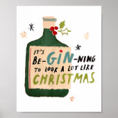 It's Beginning To Look A Lot Like Tails Funny Chri Poster (Voorkant)