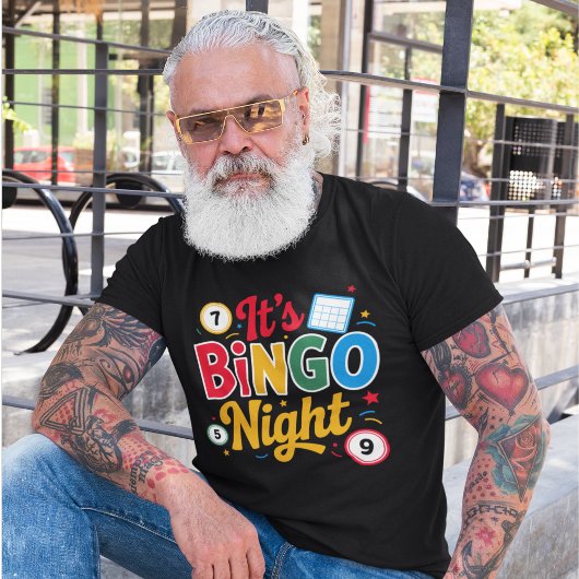 It's Bingo Night"– Colorful Bingo T-shirt