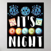 It's Bingo Night Funny Lucky Gambling Poster (Voorkant)