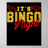 It's Bingo Night Funny Lucky Gambling Poster (Voorkant)