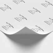 It's boo time name Halloween date time ghost black Cadeaupapier (Hoek)