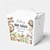 its boy Rustic Woodland Baby Shower Invite Bedankdoosjes (Achterkant)