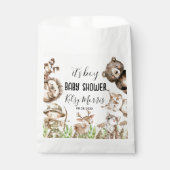 its boy Rustic Woodland Baby Shower Invite Bedankzakje (Voorkant)