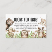 its boy Rustic Woodland Baby Shower Invite Informatiekaartje (Voorkant)