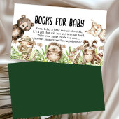 its boy Rustic Woodland Baby Shower Invite Informatiekaartje