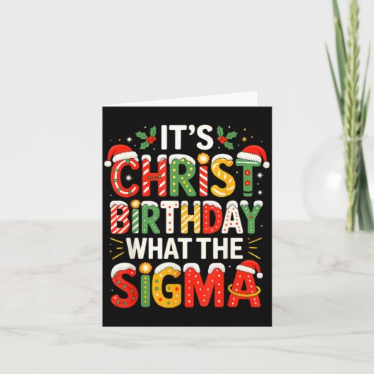 It's Christ Birthday Sigma Christian Christmas  Kaart (Voorkant)