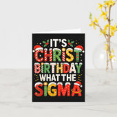 It's Christ Birthday Sigma Christian Christmas  Kaart (Gele Bloem)