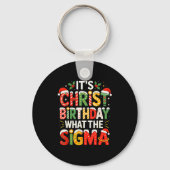 It's Christ Birthday Sigma Christian Christmas  Sleutelhanger (Voorkant)