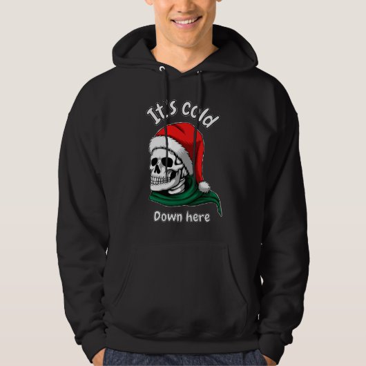It's cold down here hoodie (Voorkant)