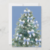 It's Cold Outside Blue Bow Winter Boy Baby Shower Kaart (Achterkant)