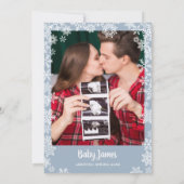 It's Cold Outside Boy Photo Winter Baby Shower Kaart (Achterkant)