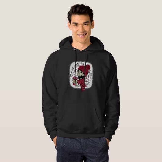 It's Cold Outside Like My Heart Skeleton Coffee Bl Hoodie (Voorkant volledig)