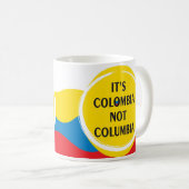It's Colombia not Columbia Koffiemok (Voorkant rechts)
