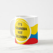 It's Colombia not Columbia Koffiemok (Voorkant links)