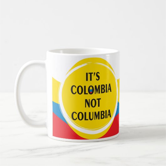 It's Colombia not Columbia Koffiemok (Links)