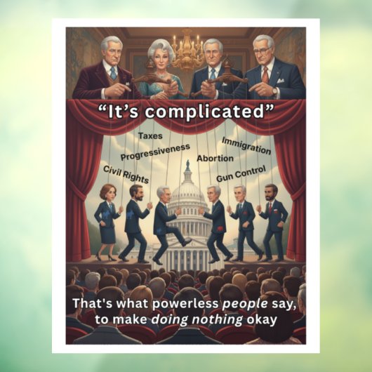 Its Complicated Raamsticker (Vel 3)