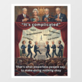 Its Complicated Raamsticker (Vel)
