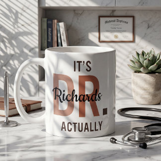 It's Dr Actually Personalized Mug PhD Doctor Gift Koffiemok