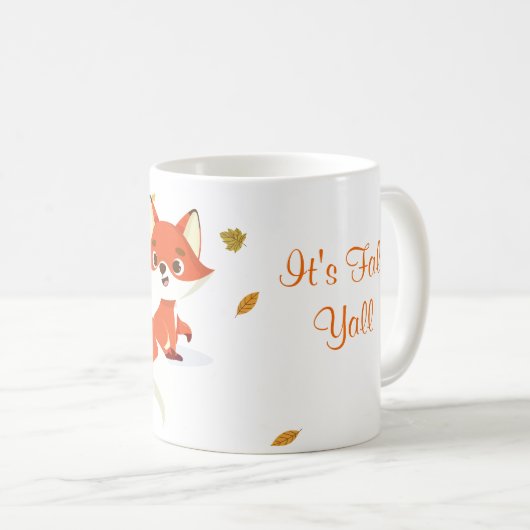 It's Fall Fox Mug Koffiemok (Voorkant rechts)