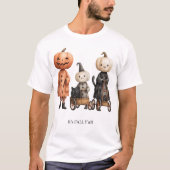 It's FALL Y'all Creepy Pumpkin Family T-shirt (Voorkant)