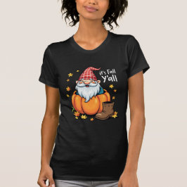It's Fall Y'all Cute Gnomes Pumpkin Autumn T-shirt