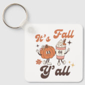 It's Fall Y'all Cute Pumpkin Spice Latte  Sleutelhanger (Voorkant)
