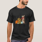 Its Fall Yall Pumpkin Cat Graphic Cat T-shirt (Voorkant)