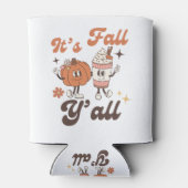 It's Fall Y'all Pumpkin Spice Latte Blikjeskoeler (Achterkant)