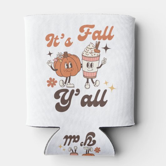 It's Fall Y'all Pumpkin Spice Latte Blikjeskoeler (Achterkant)