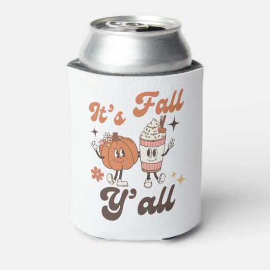 It's Fall Y'all Pumpkin Spice Latte Blikjeskoeler (Blikje Achterkant)