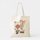 It's Fall Y'all Pumpkin Spice Latte Tote Bag (Achterkant)
