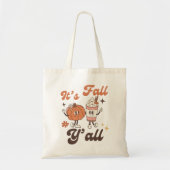 It's Fall Y'all Pumpkin Spice Latte Tote Bag (Voorkant)