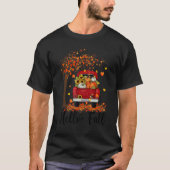 It's Fall Y'all Pumpkin Truck Autumn Tree Hello Fa T-shirt (Voorkant)