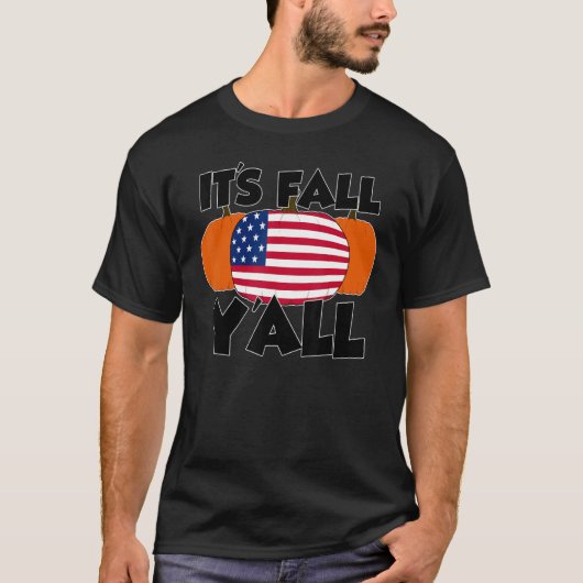 It's Fall Y'all Thanksgiving Pumpkin Canada T-shirt (Voorkant)