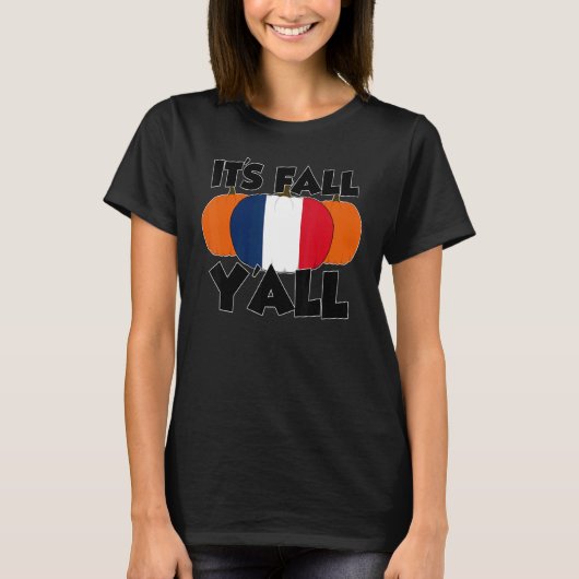 It's Fall Y'all Thanksgiving Pumpkin Ireland 1 T-shirt (Voorkant)