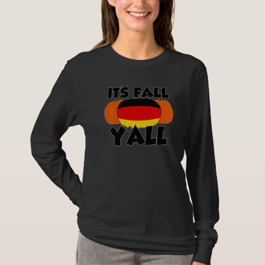 It's Fall Y'all Thanksgiving Pumpkin Italy  1 T-shirt (Voorkant)