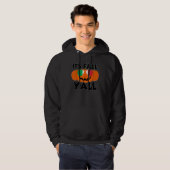 It's Fall Y'all Thanksgiving Pumpkin Italy Glasses Hoodie (Voorkant volledig)
